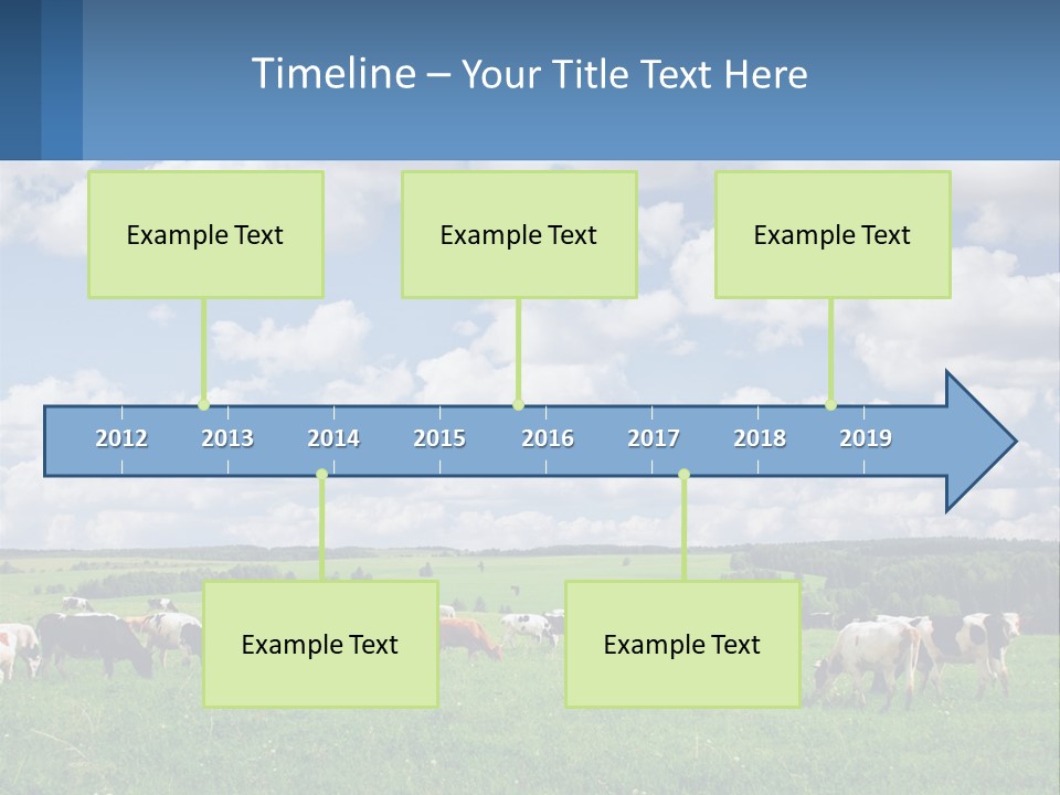 Cows In The Field PowerPoint Template