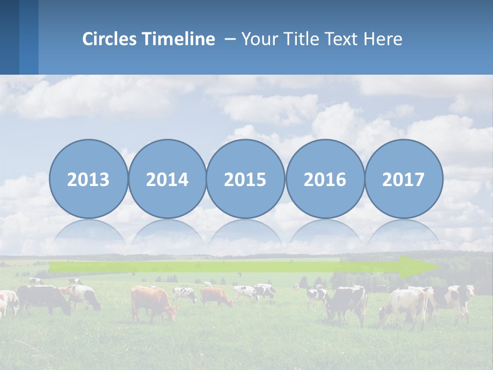 Cows In The Field PowerPoint Template