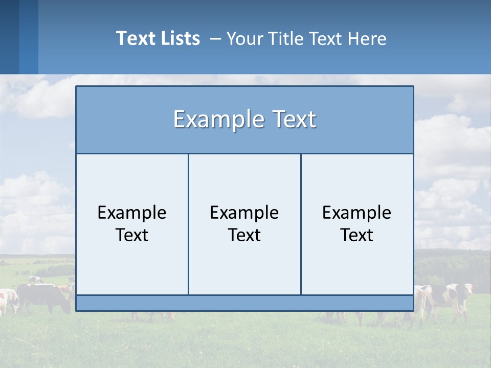 Cows In The Field PowerPoint Template