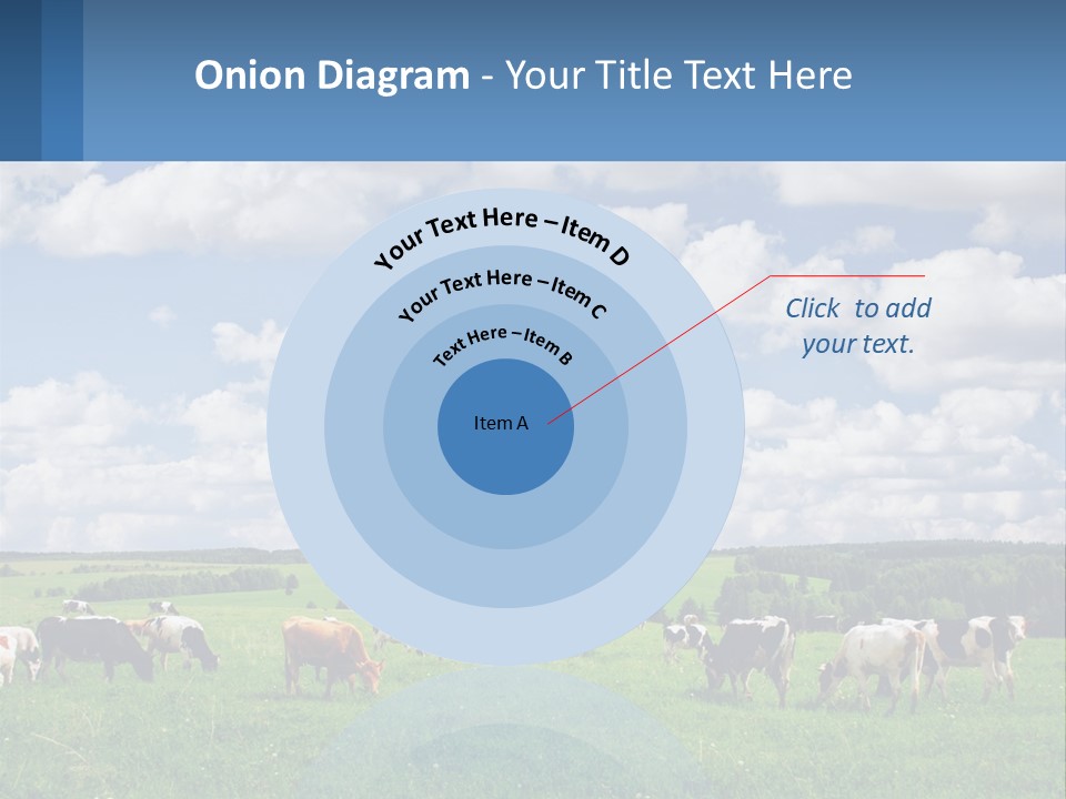 Cows In The Field PowerPoint Template