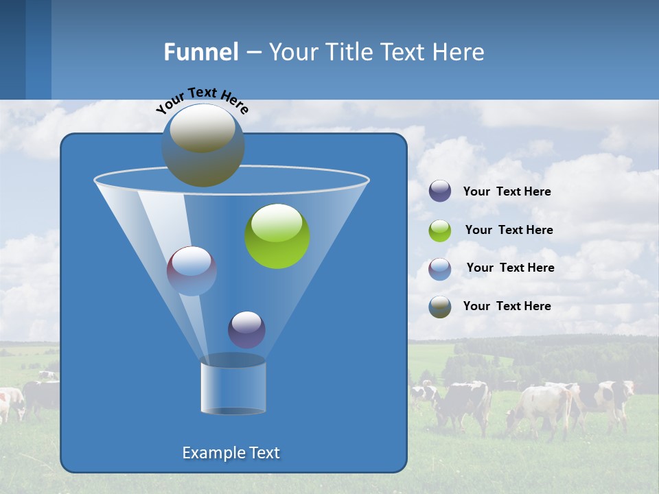 Cows In The Field PowerPoint Template