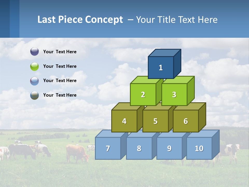 Cows In The Field PowerPoint Template