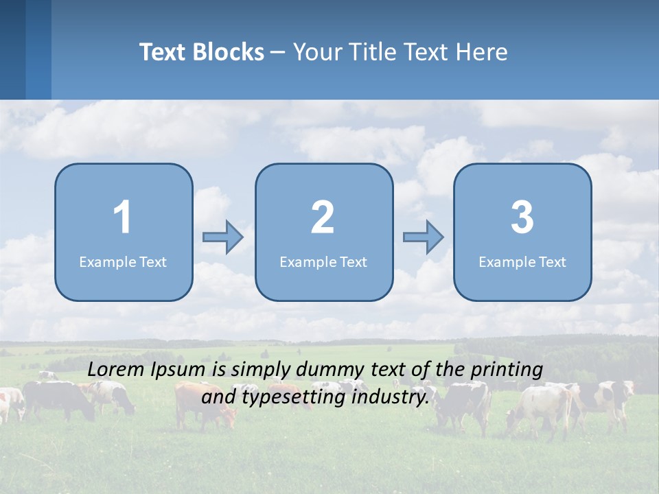 Cows In The Field PowerPoint Template
