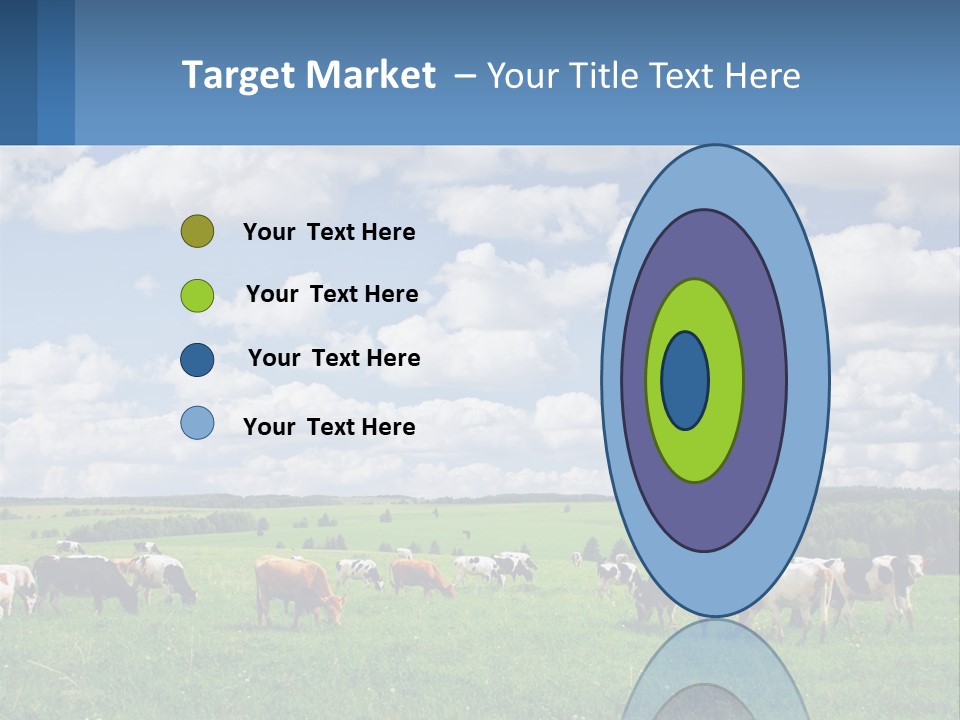 Cows In The Field PowerPoint Template