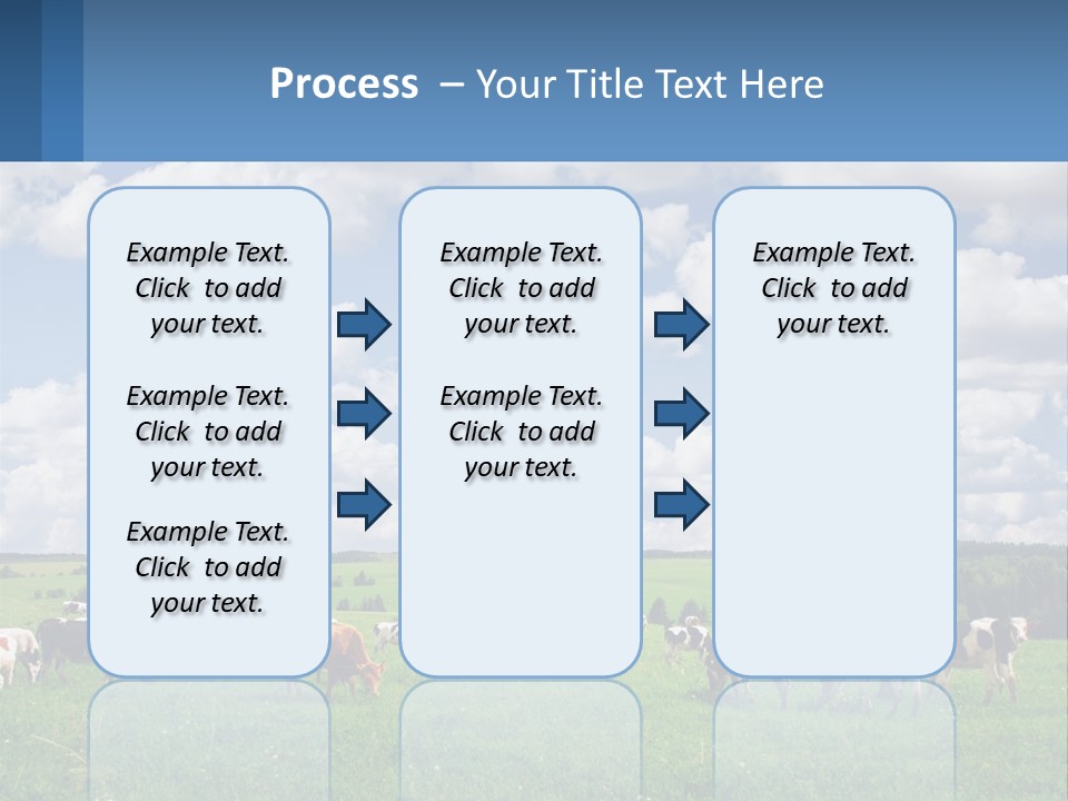 Cows In The Field PowerPoint Template