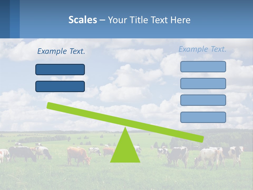 Cows In The Field PowerPoint Template
