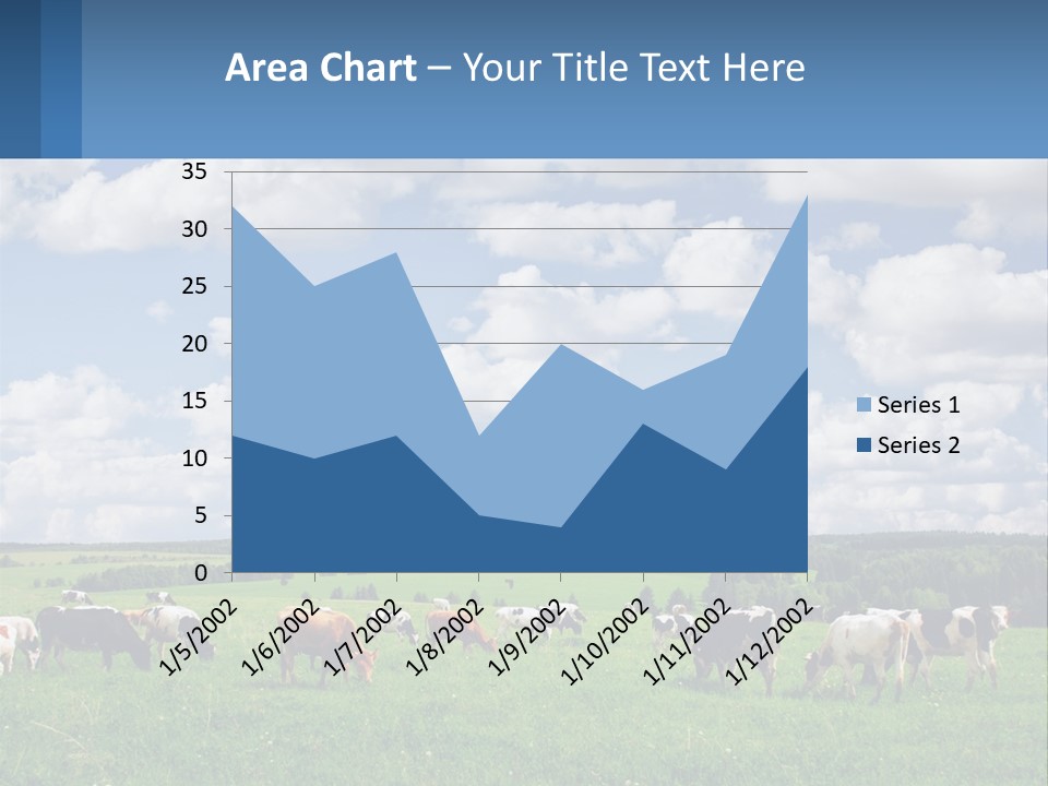 Cows In The Field PowerPoint Template
