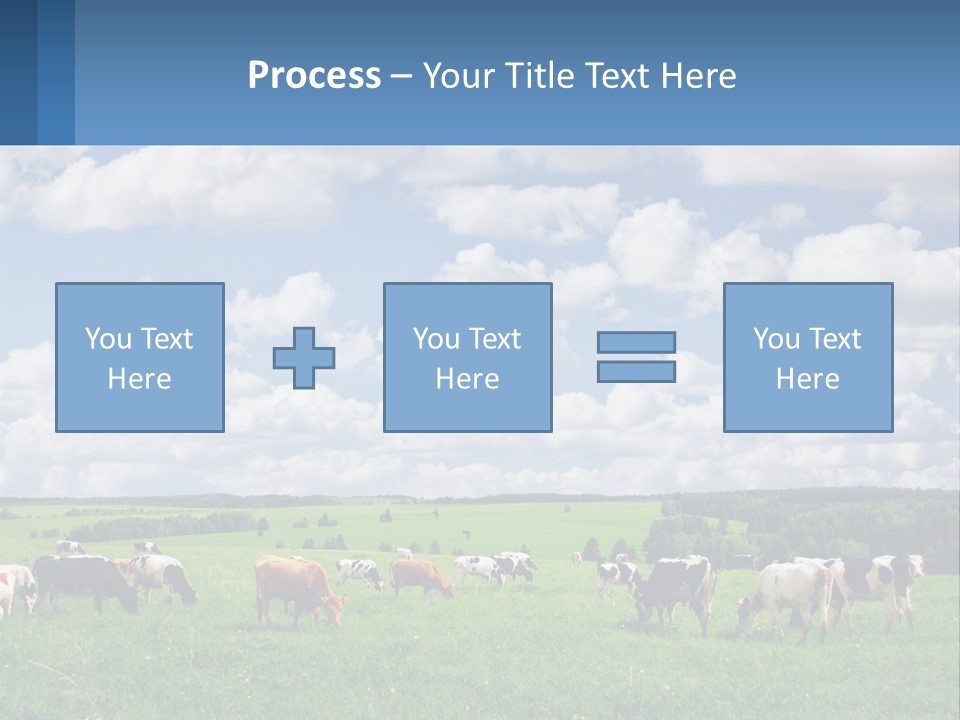 Cows In The Field PowerPoint Template