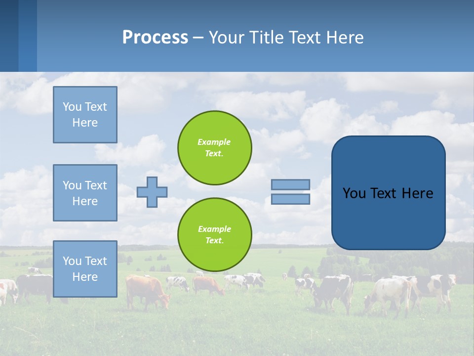 Cows In The Field PowerPoint Template