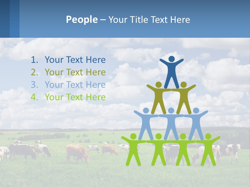 Cows In The Field PowerPoint Template