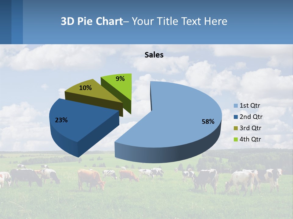 Cows In The Field PowerPoint Template