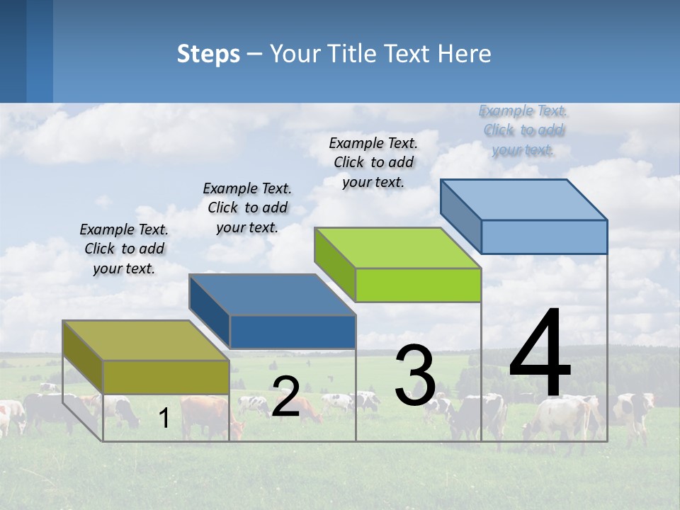 Cows In The Field PowerPoint Template