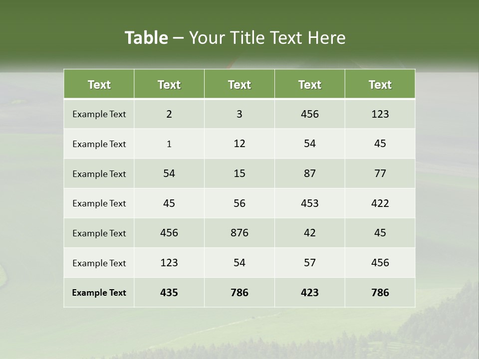 Nature Rent Lawn PowerPoint Template
