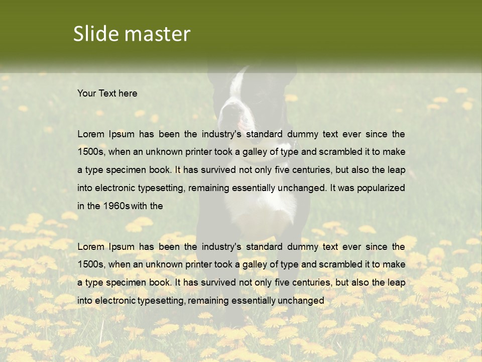 Cloud Garden Background PowerPoint Template