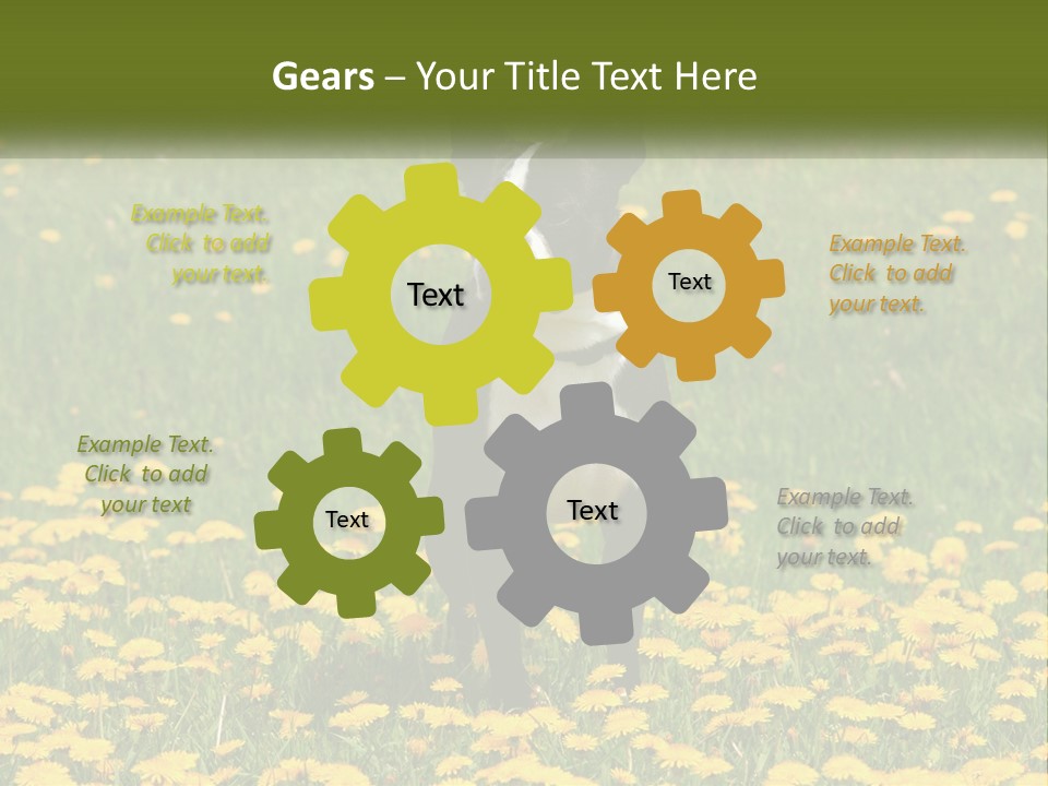 Cloud Garden Background PowerPoint Template