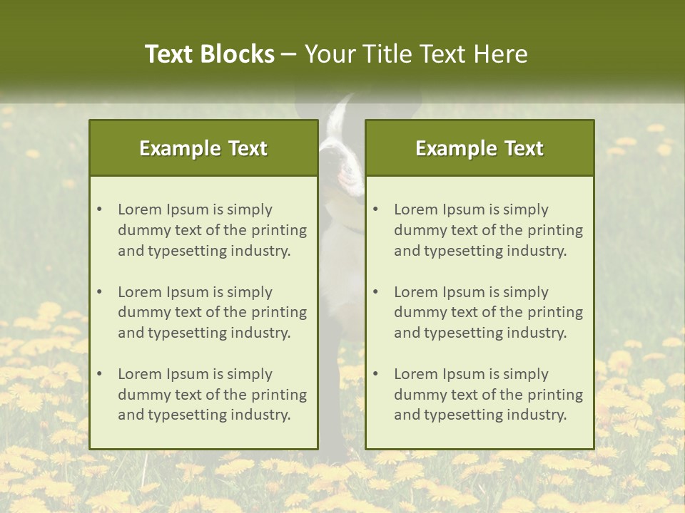 Cloud Garden Background PowerPoint Template