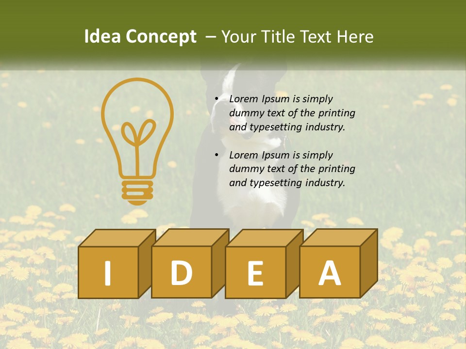 Cloud Garden Background PowerPoint Template