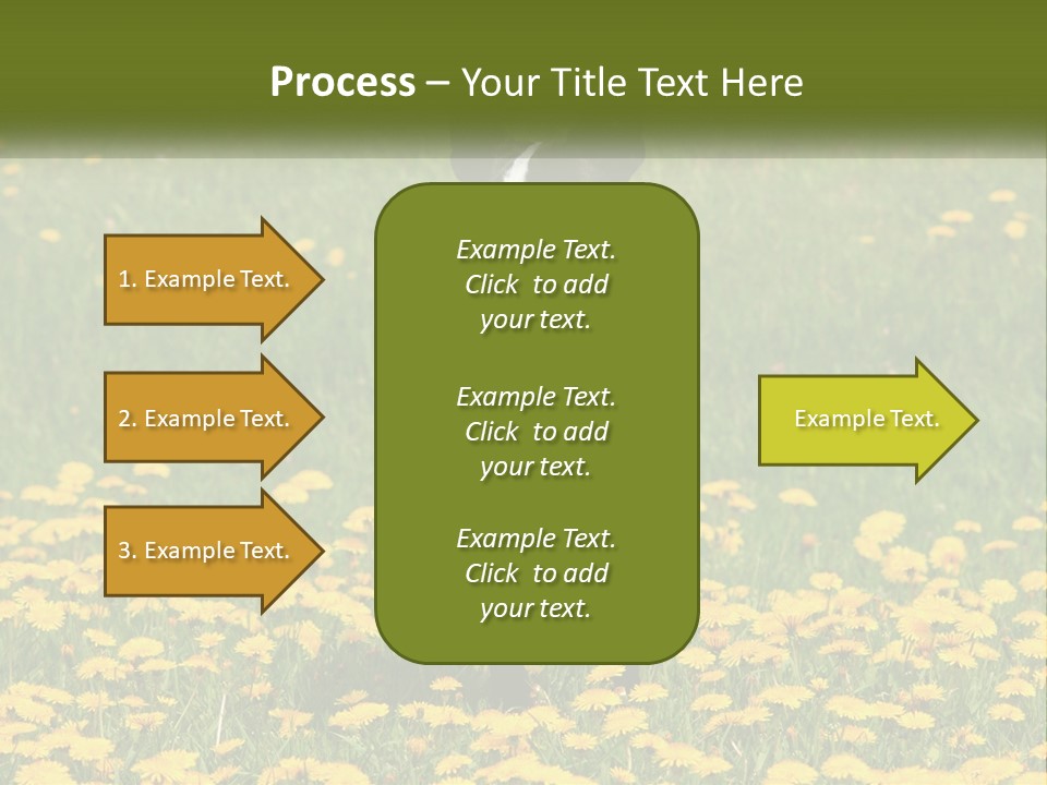 Cloud Garden Background PowerPoint Template