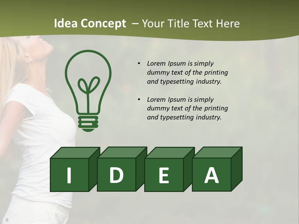 Green Architect Grass PowerPoint Template