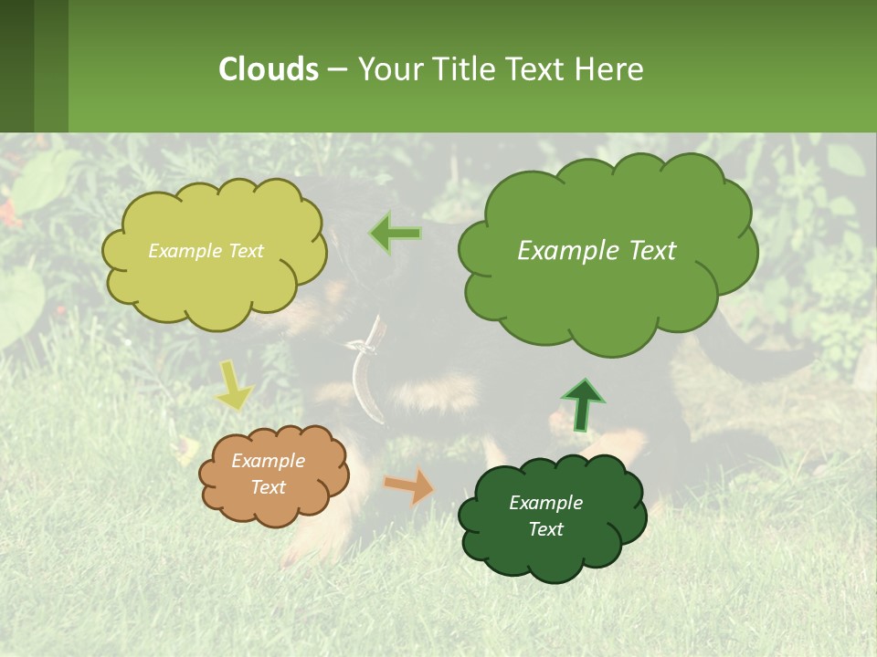 Sky Buy Human Hand PowerPoint Template