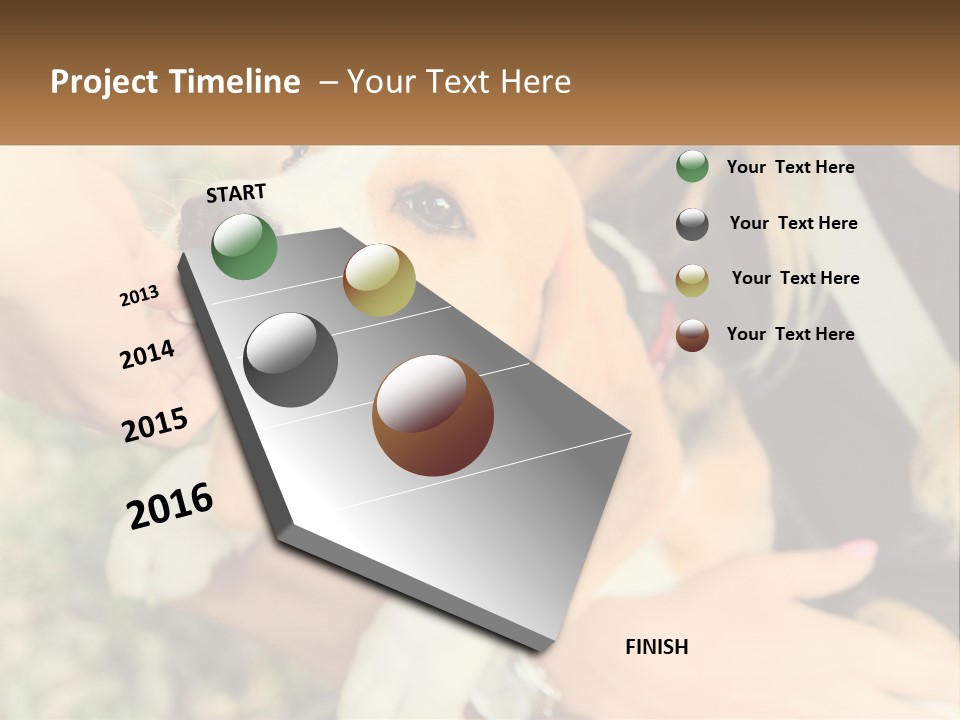 Blue Sky Man Sale PowerPoint Template