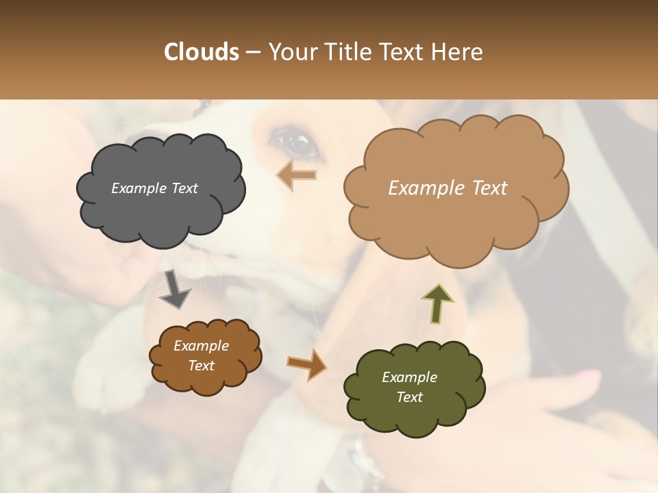 Blue Sky Man Sale PowerPoint Template