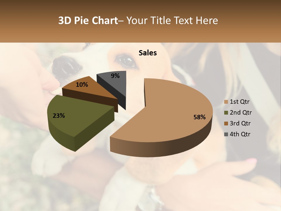 Blue Sky Man Sale PowerPoint Template