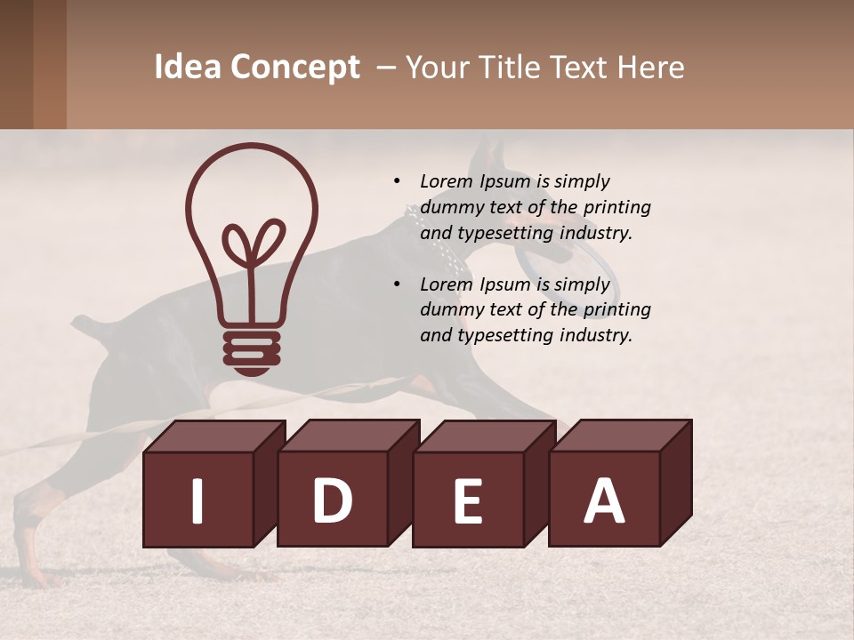 Ownership House Leaf PowerPoint Template