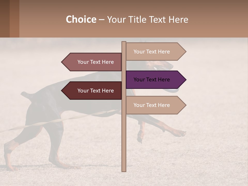 Ownership House Leaf PowerPoint Template