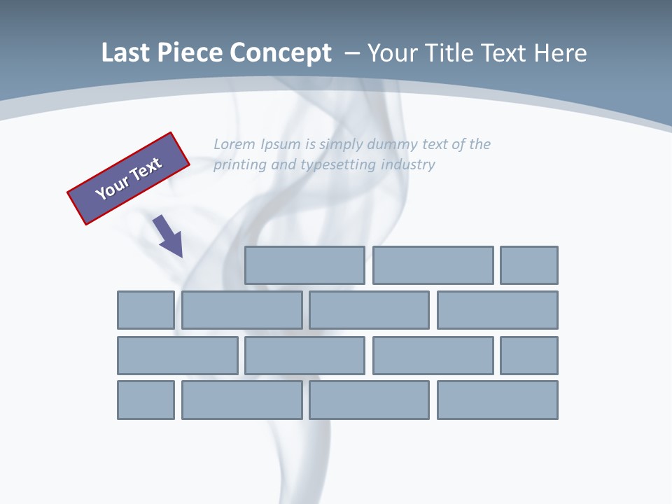 Holding Cloud House PowerPoint Template