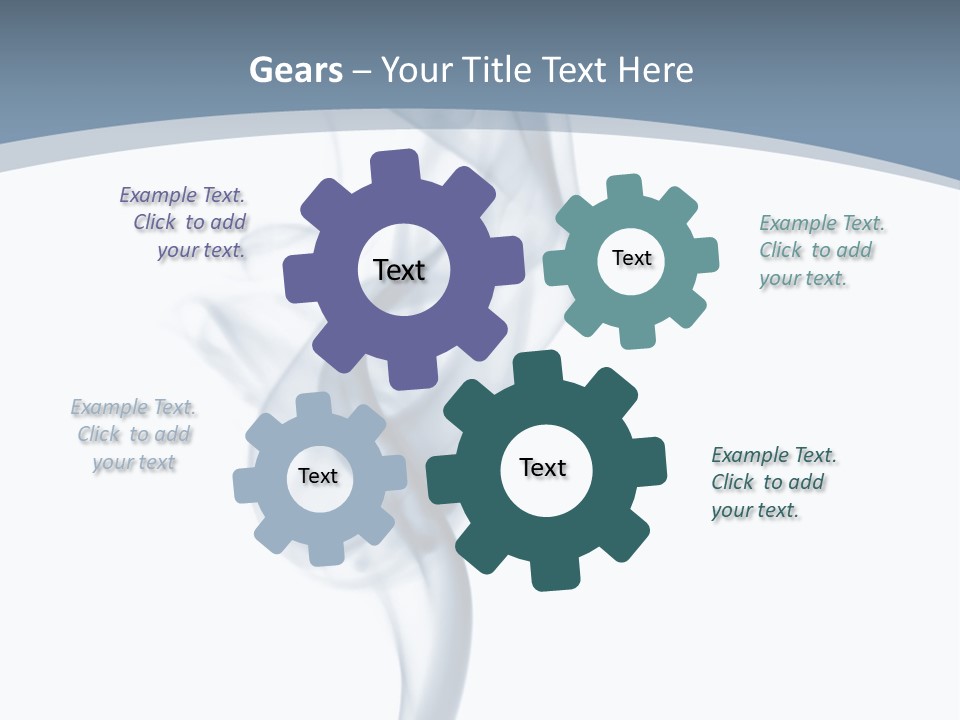 Holding Cloud House PowerPoint Template