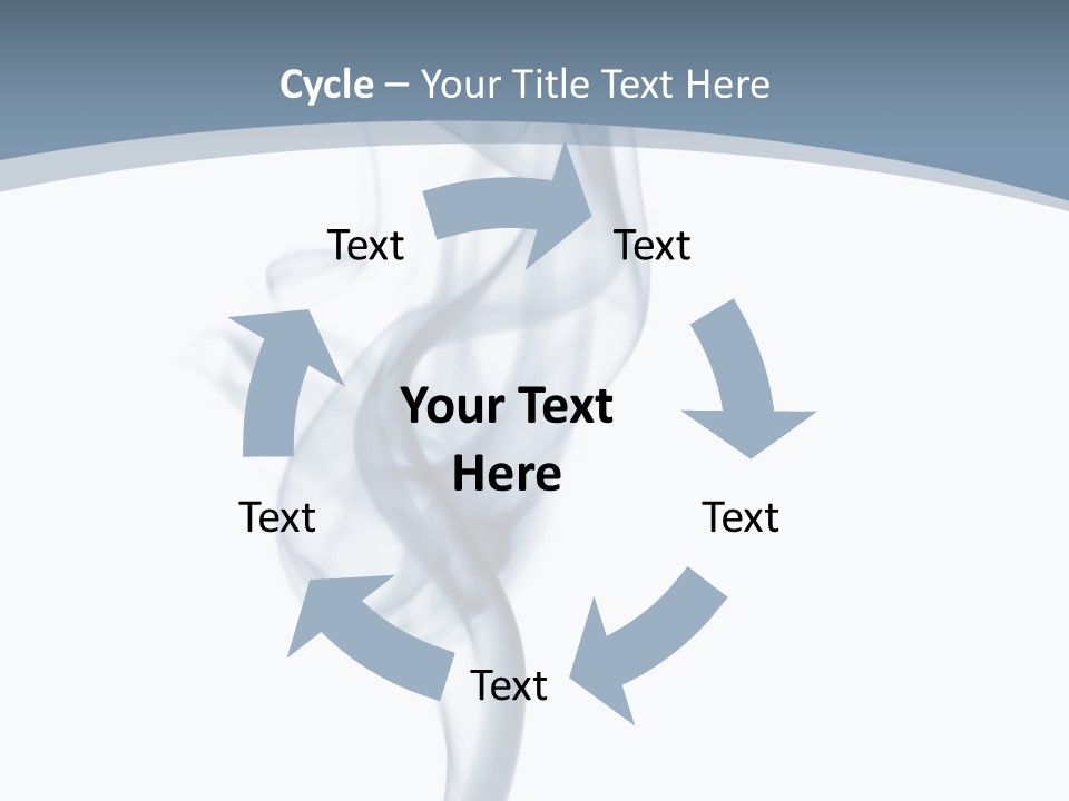 Holding Cloud House PowerPoint Template