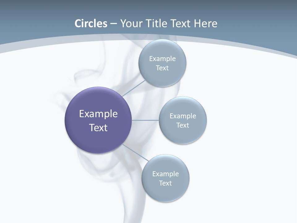 Holding Cloud House PowerPoint Template