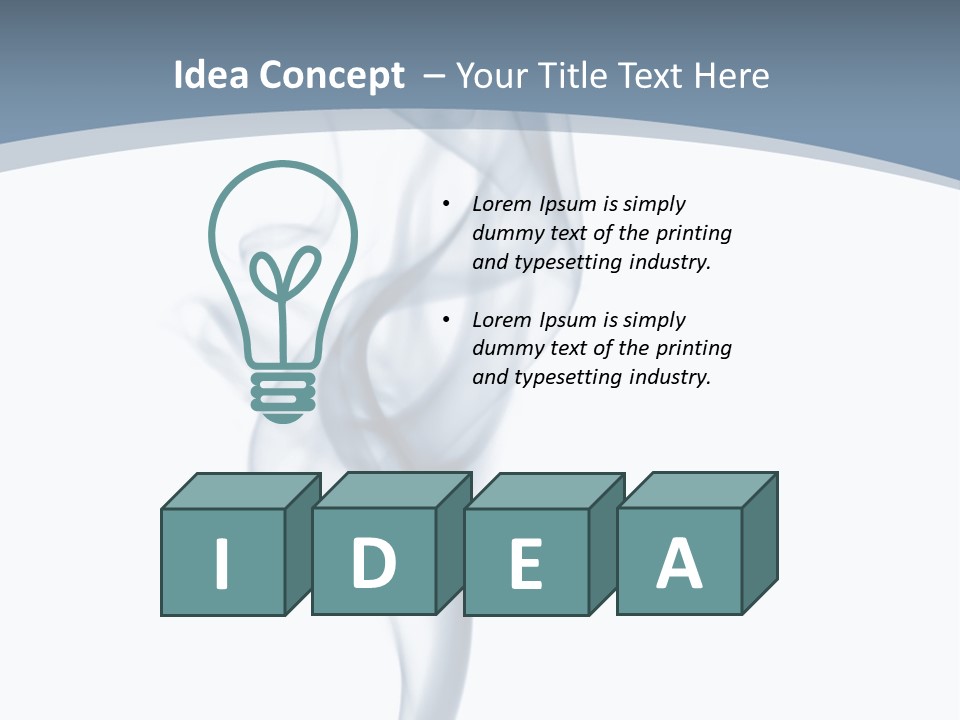 Holding Cloud House PowerPoint Template