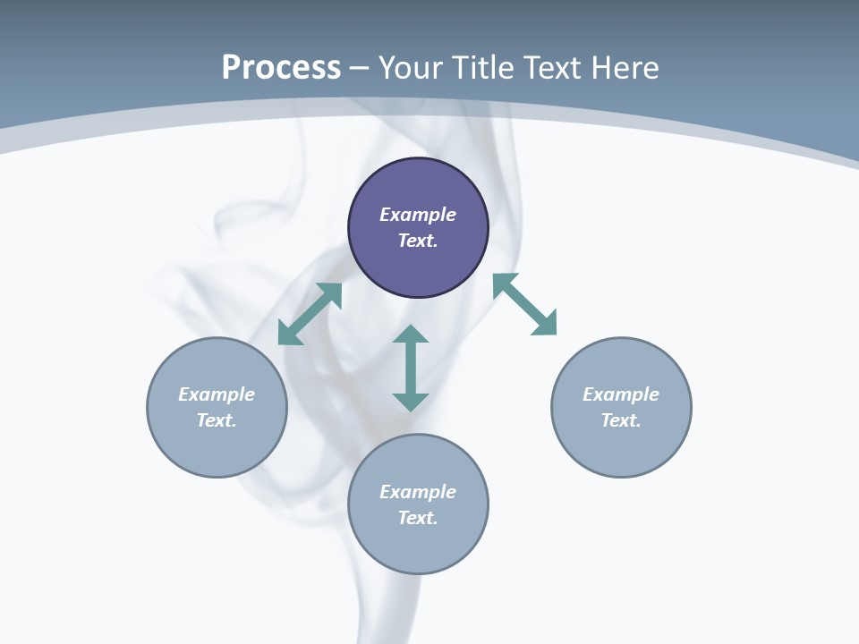Holding Cloud House PowerPoint Template