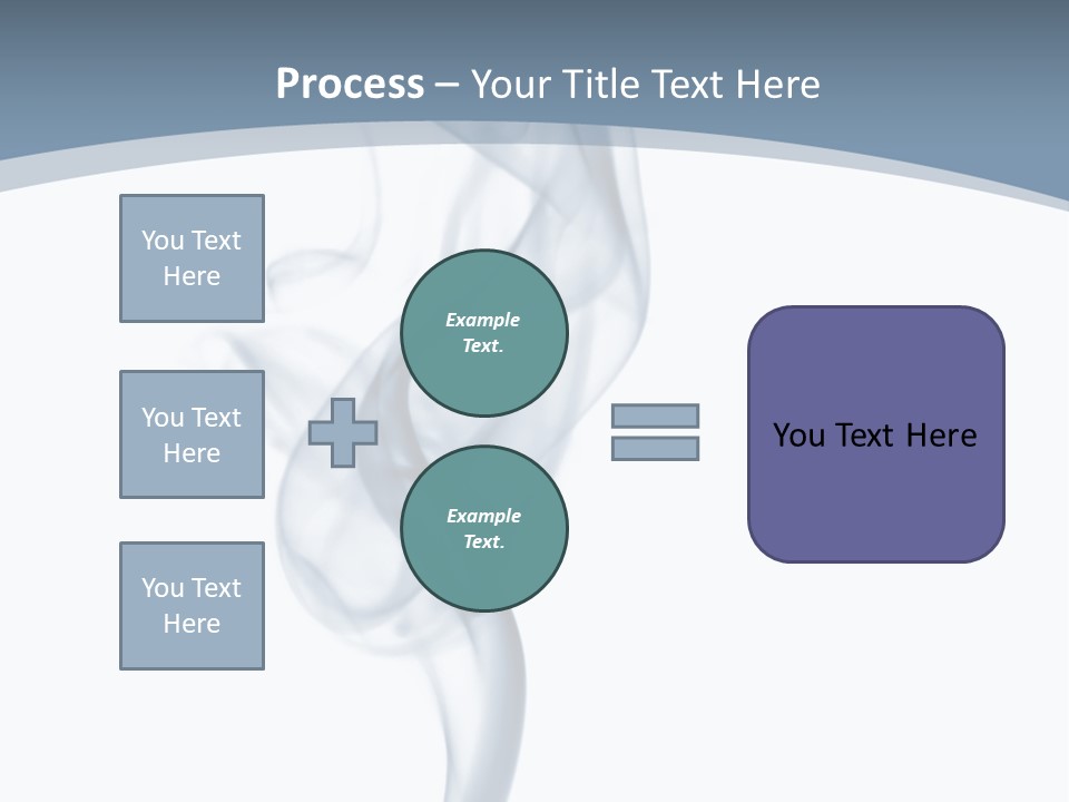 Holding Cloud House PowerPoint Template