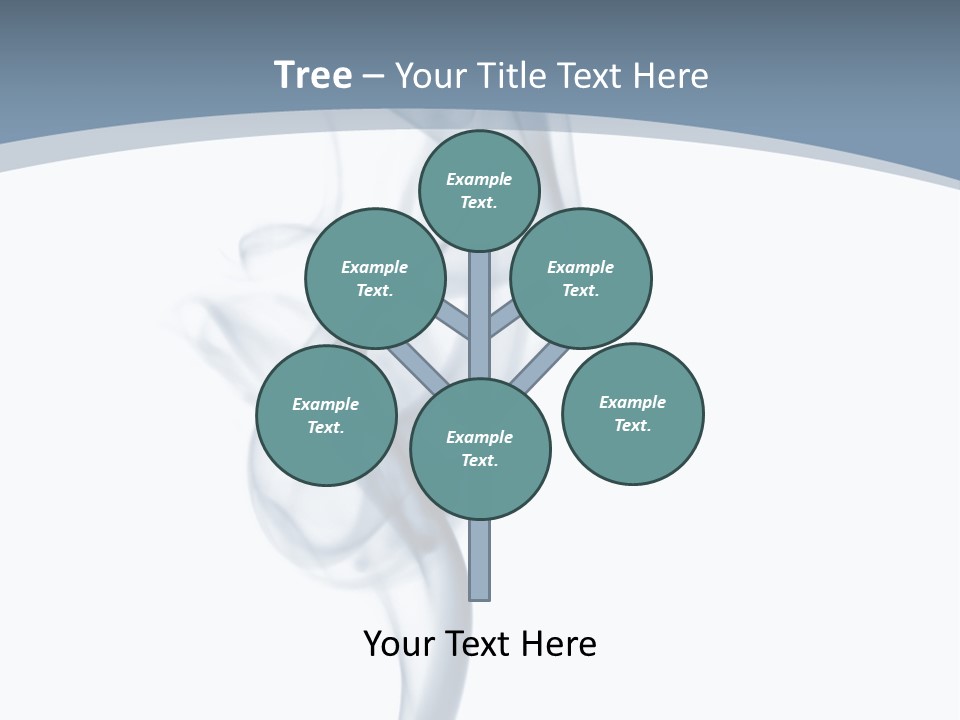 Holding Cloud House PowerPoint Template