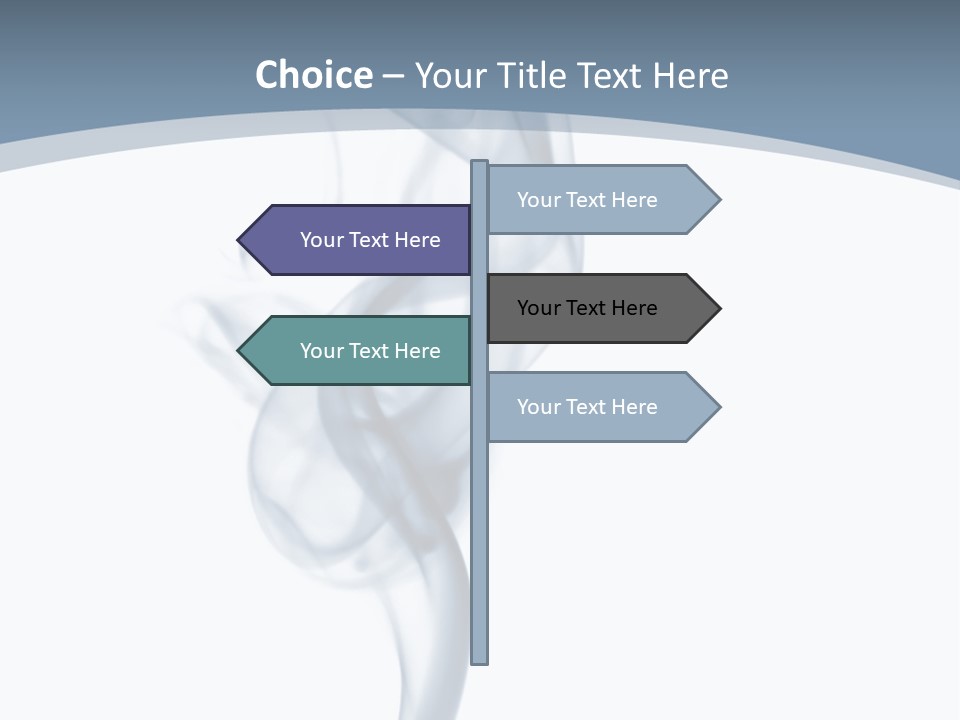 Holding Cloud House PowerPoint Template