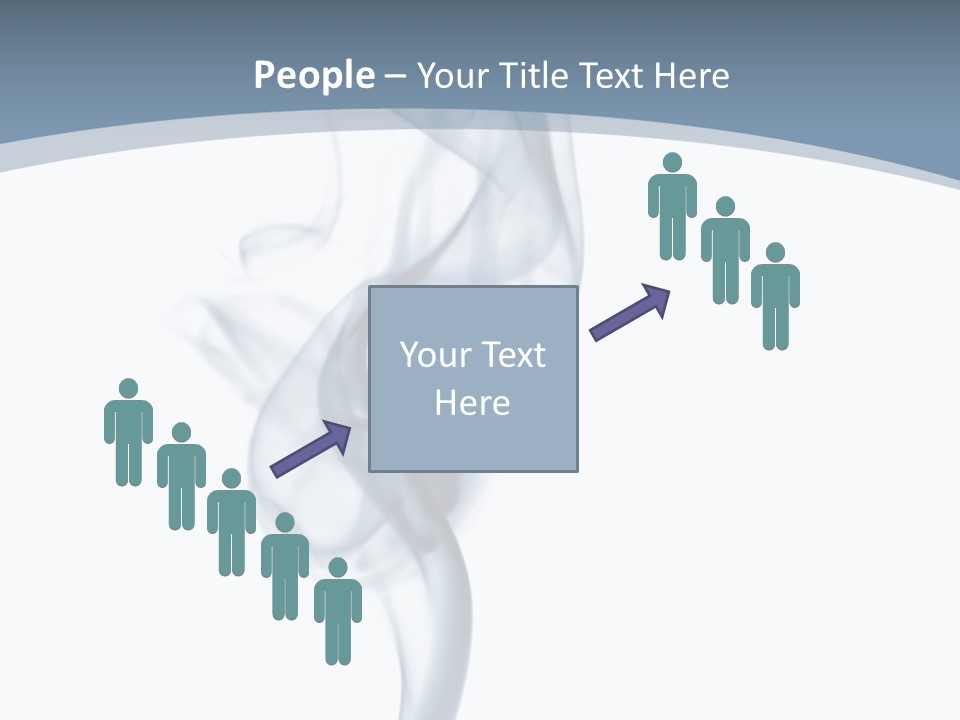 Holding Cloud House PowerPoint Template