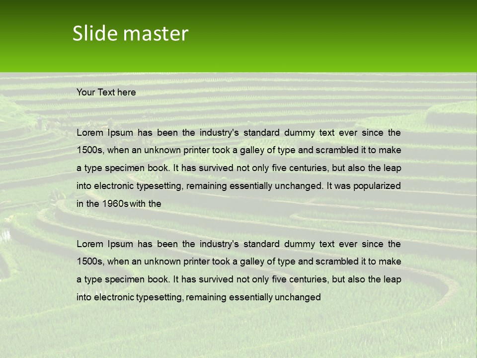 Property Cloud Leaf PowerPoint Template