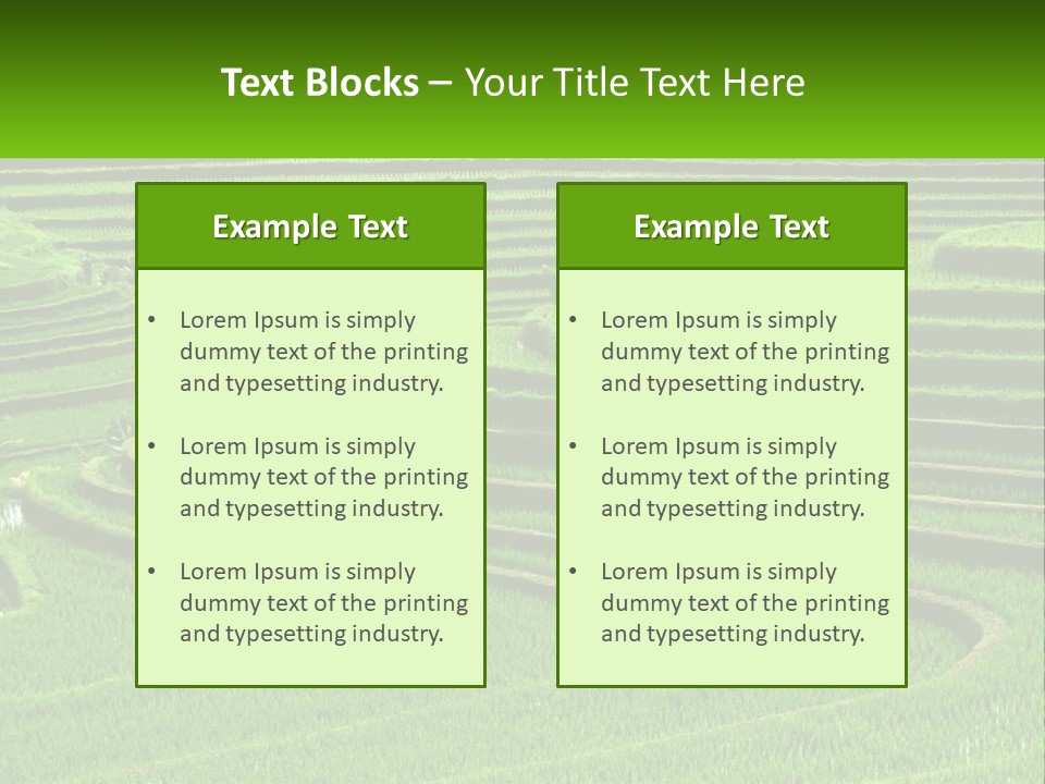 Property Cloud Leaf PowerPoint Template