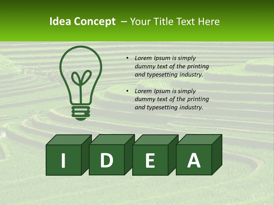 Property Cloud Leaf PowerPoint Template