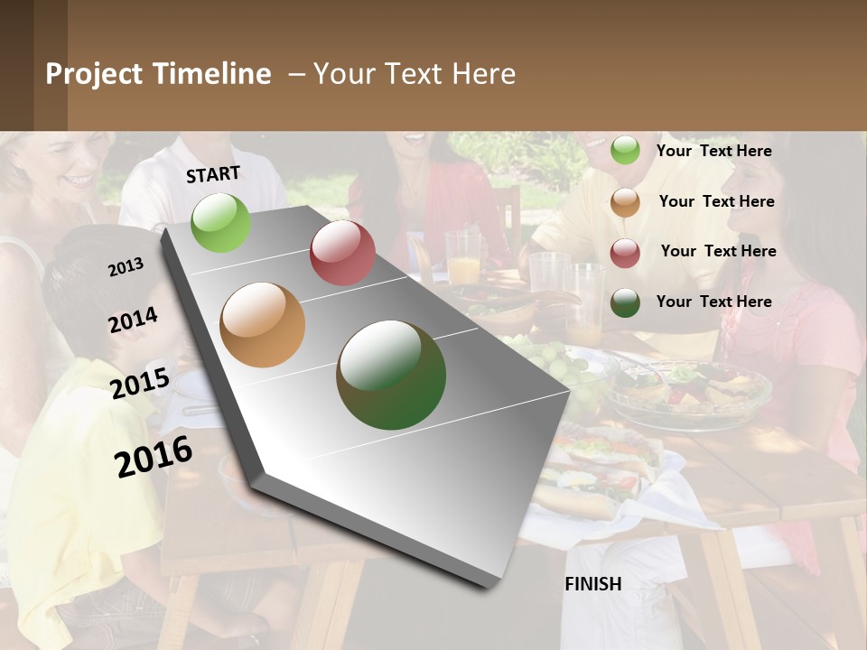 Construct Small Leaf PowerPoint Template