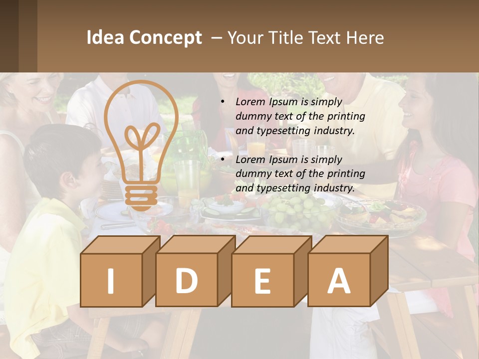 Construct Small Leaf PowerPoint Template