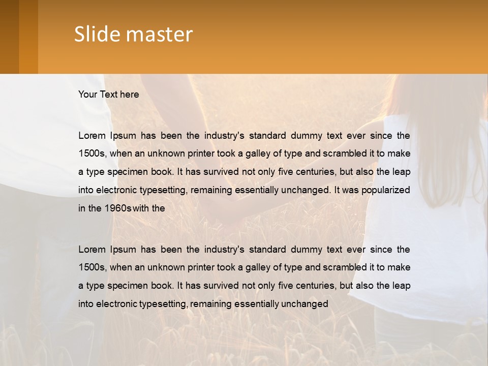 Human Hand Home Holding PowerPoint Template