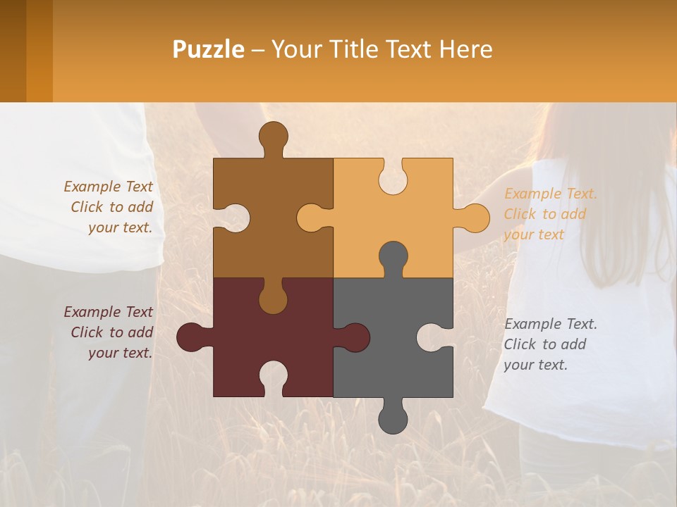 Human Hand Home Holding PowerPoint Template