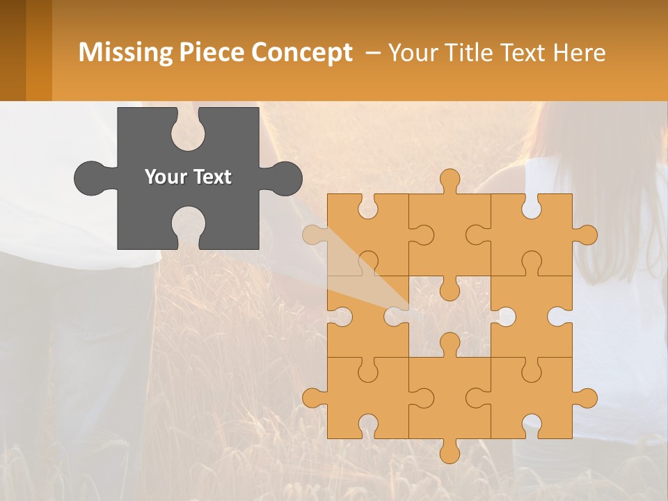 Human Hand Home Holding PowerPoint Template