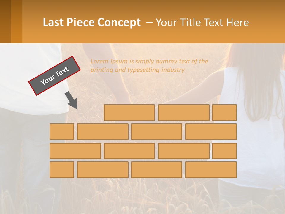 Human Hand Home Holding PowerPoint Template
