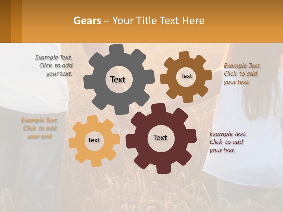 Human Hand Home Holding PowerPoint Template