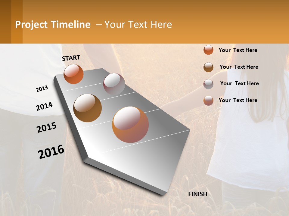 Human Hand Home Holding PowerPoint Template